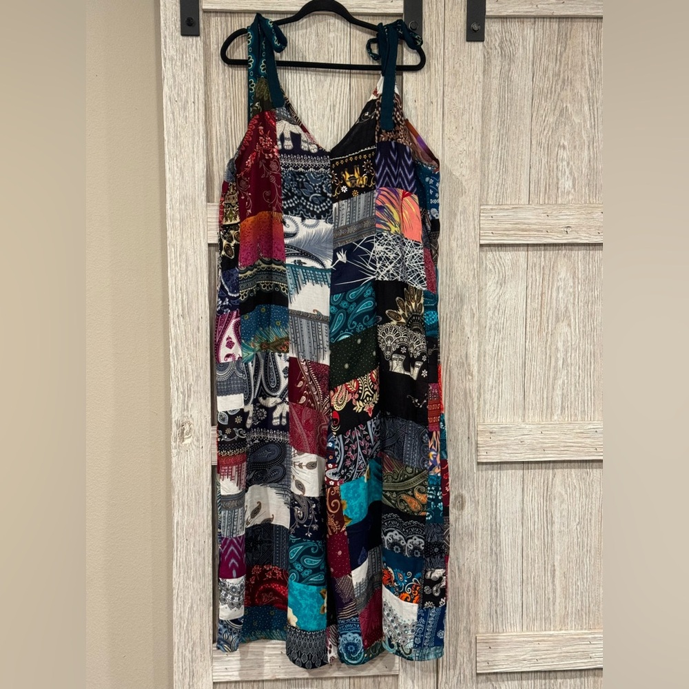 Unbranded 1 Of Kind Multiprint Romper 1 size fits most best sz 16 & smaller NWOT